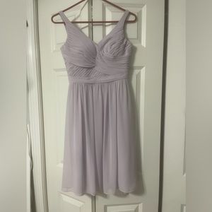 lavender purple formal dress; size 0; zipper on the back; medium length